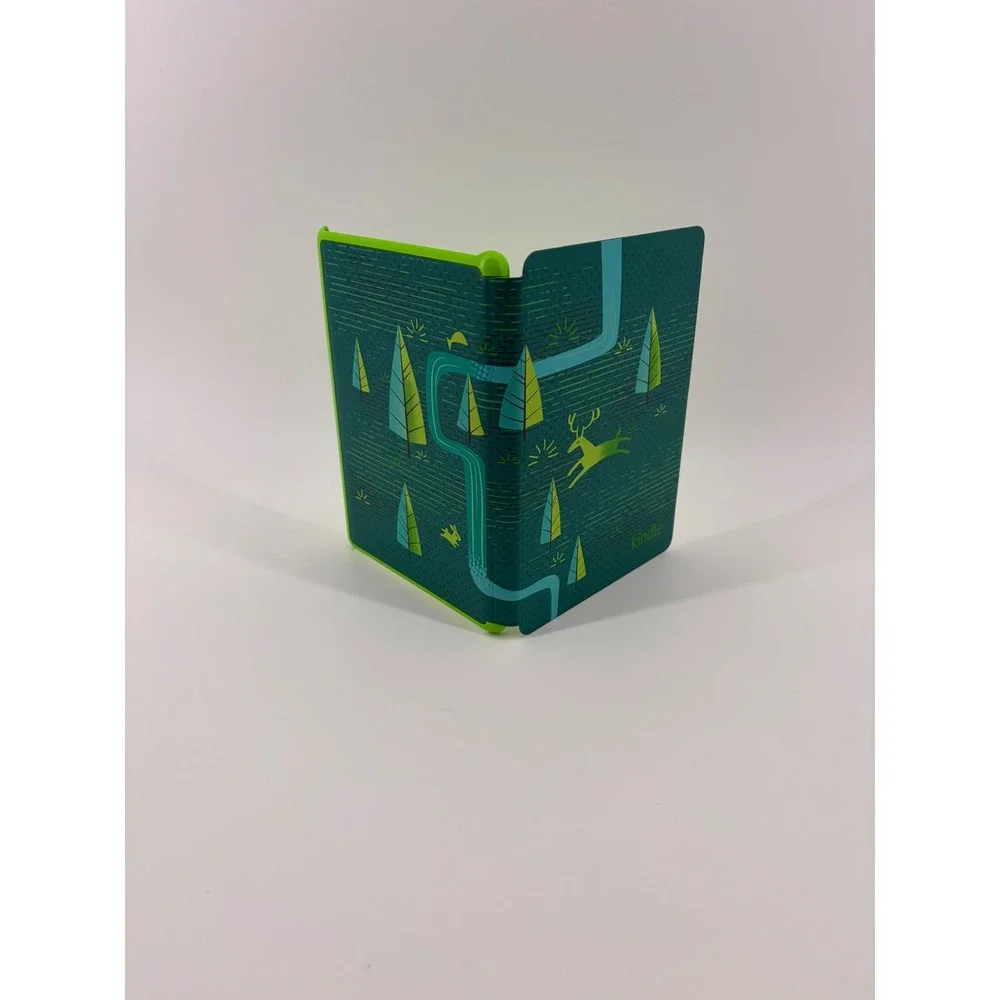 Amazon Kindle Cover Teal Green Forest Deer 6.5